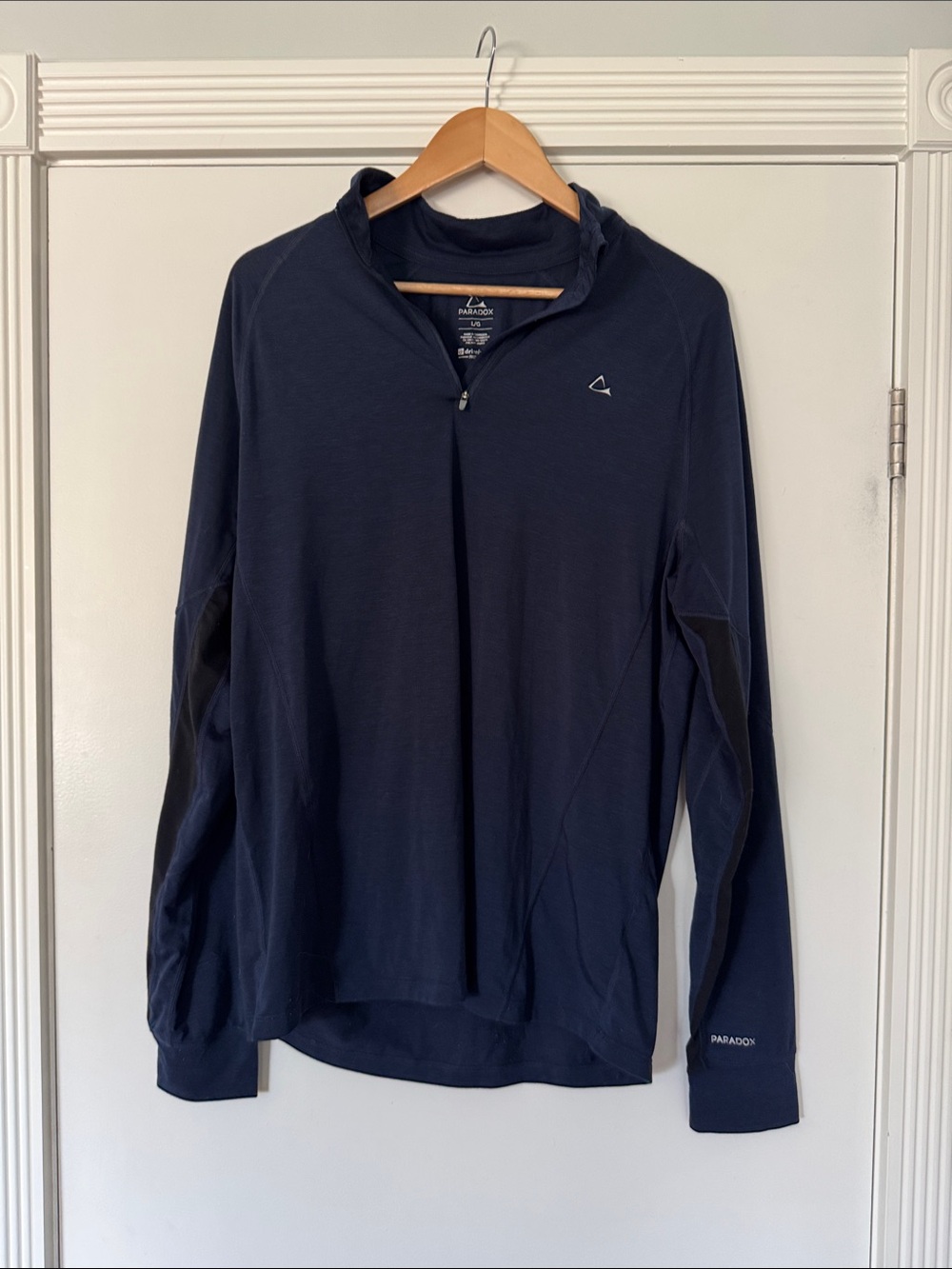 Paradox Navy Zip-Front Athletic Top
